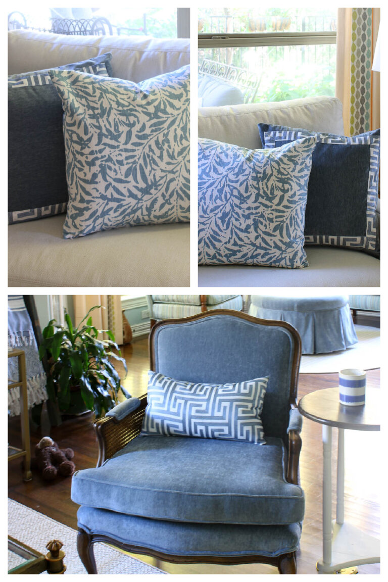easiest way to make zippered pillow covers