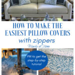 zippered pillow cover tutorial