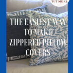 zippered pillow cover tutorial