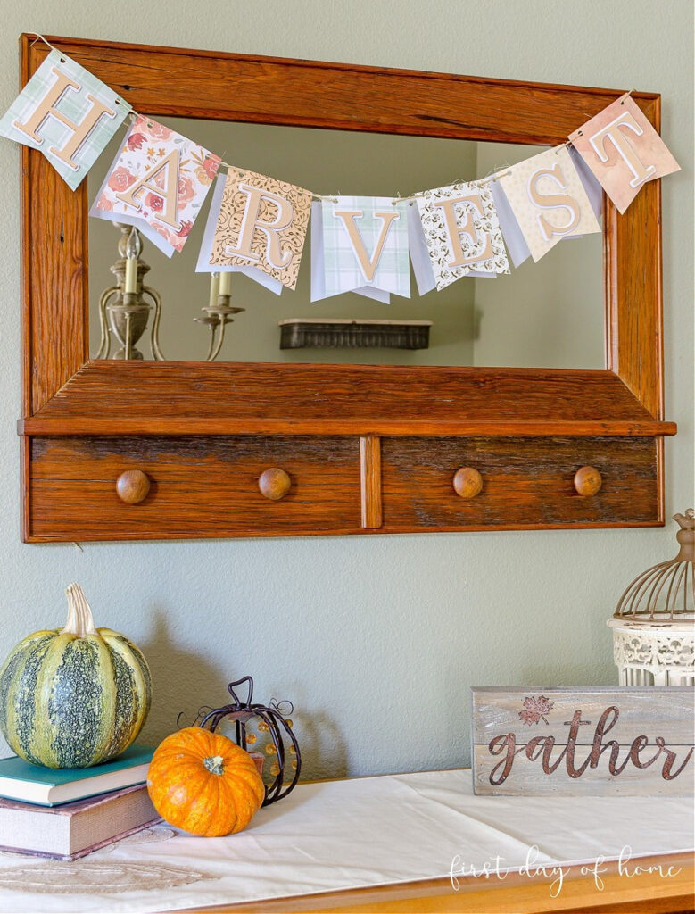 fall DIY Harvest sign
