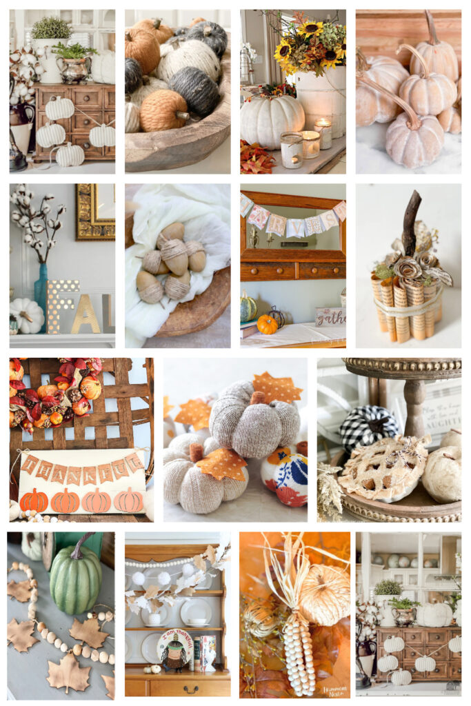 collage of Fall DIY projects