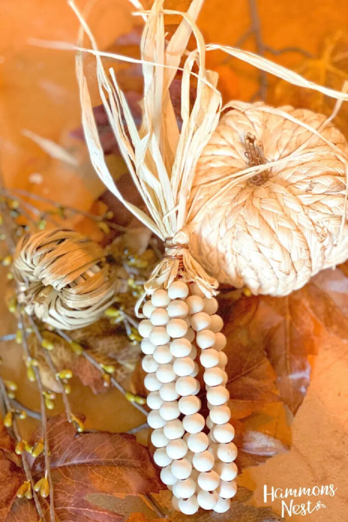 wood bead corn