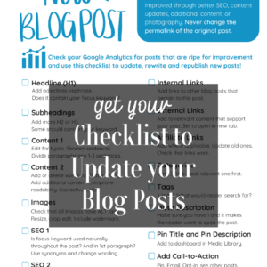 checklist graphic for updating blog posts