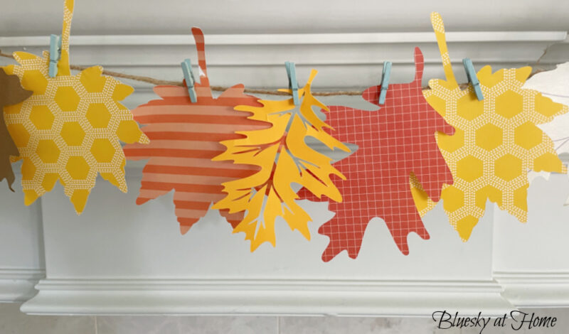 How to Use Paper Leaves in Fall Decor - Bluesky at Home