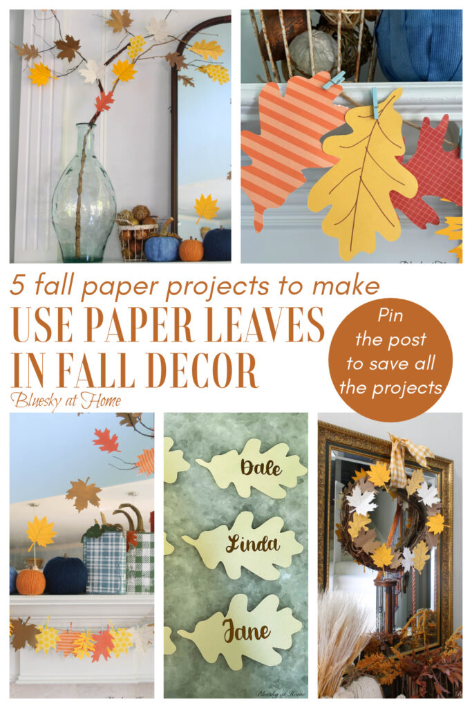 paper leaves for fall decor
