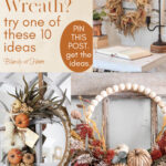 DIY fall wreath projects graphic