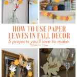 fall paper leaves graphic