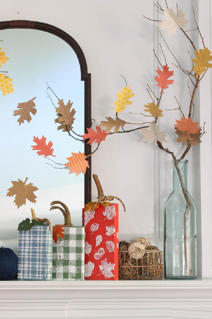 Make Fall Paper Leaves - A Colorful Paper Craft - Paper Glitter Glue