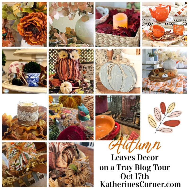 fall leaf tray graphic