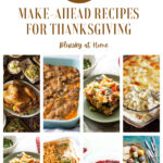make ahead Thanksgiving recipes