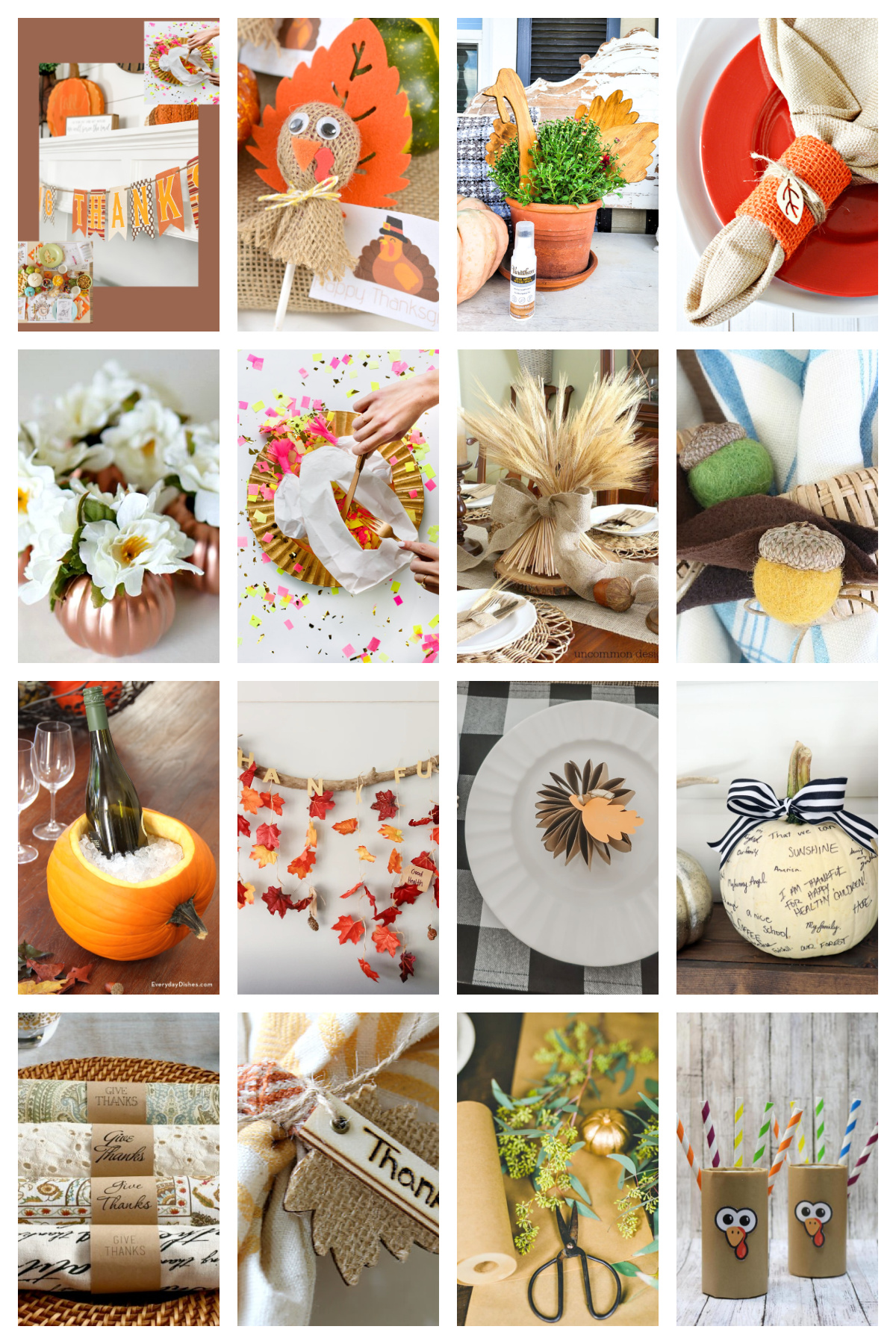 Thanksgiving Decorations DIY for Tables, Walls and Entryways 3 DIY Thanksgiving wall decor featuring simple fall elements and handmade seasonal accents.
