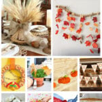 DIY Thanksgiving decorations collage