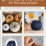 DIY yarn pumpkin graphic