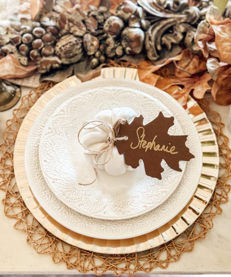 Thanksgiving leaf napkin ring