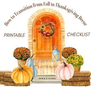 transition to Thanksgiving printable