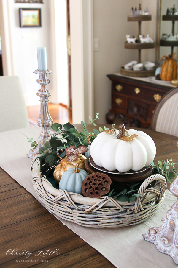 Thanksgiving basket decor