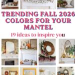 19 fall mantel ideas collage