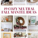 19 fall mantel ideas collage