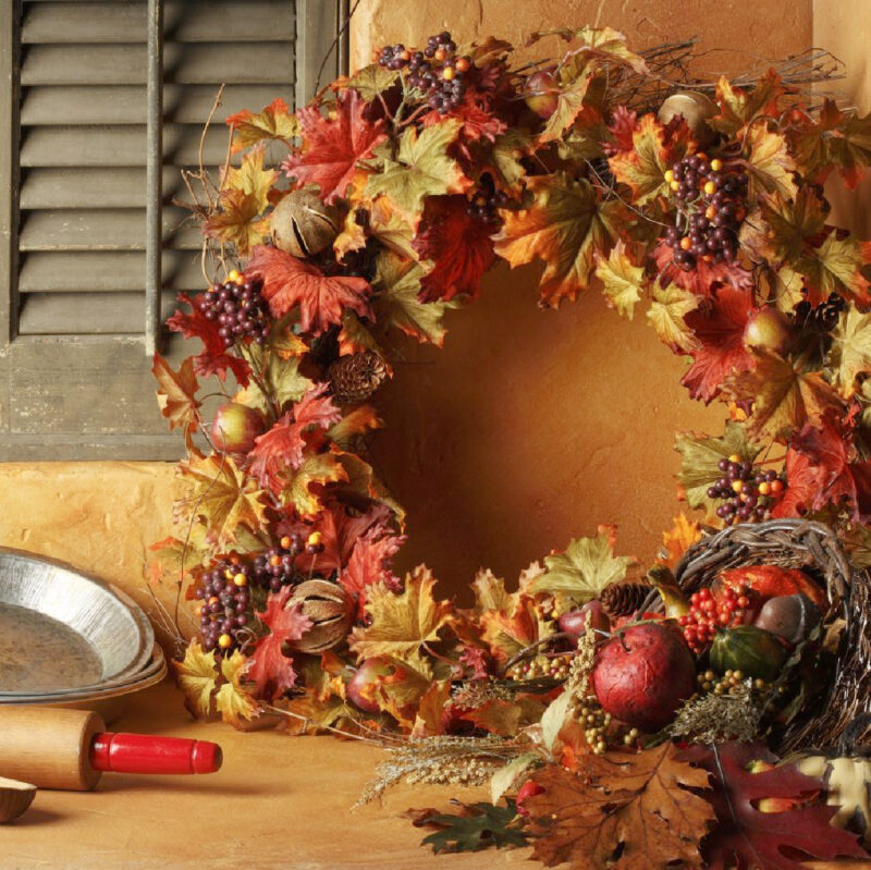 rustic fall wreath