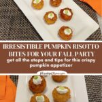 crispy pumpkin risotto bites graphic