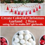 Christmas felt DIY garland graphic