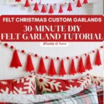 Christmas felt DIY garland graphic