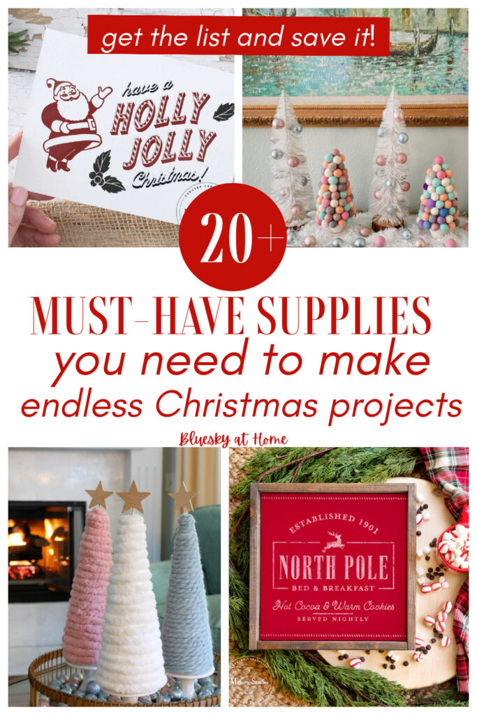 Christmas must-have supplies for projects