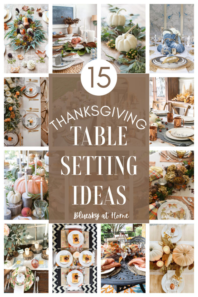 Thanksgiving table setting graphic