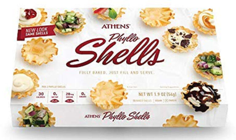 package of refrigerator phyllo dough shells