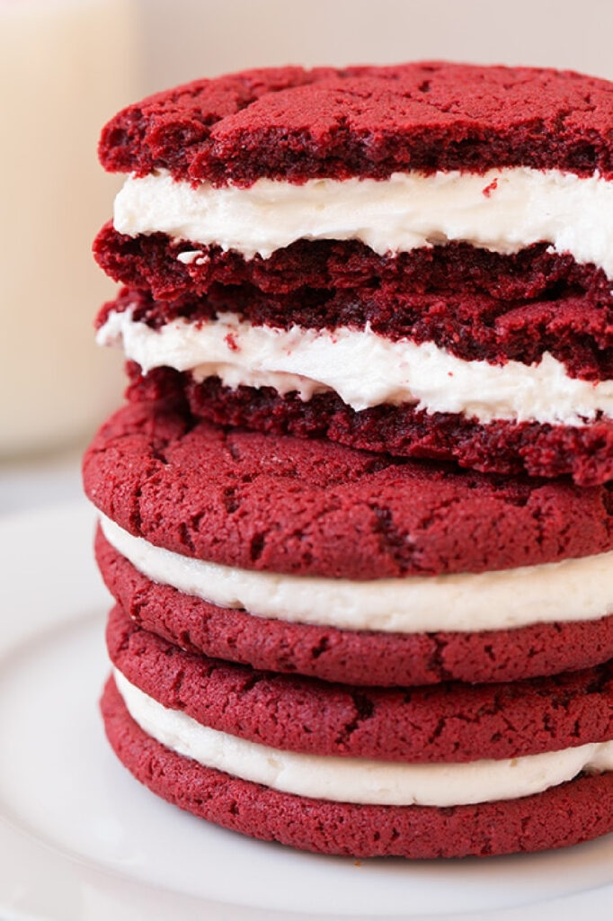 red velvet christmas cookies