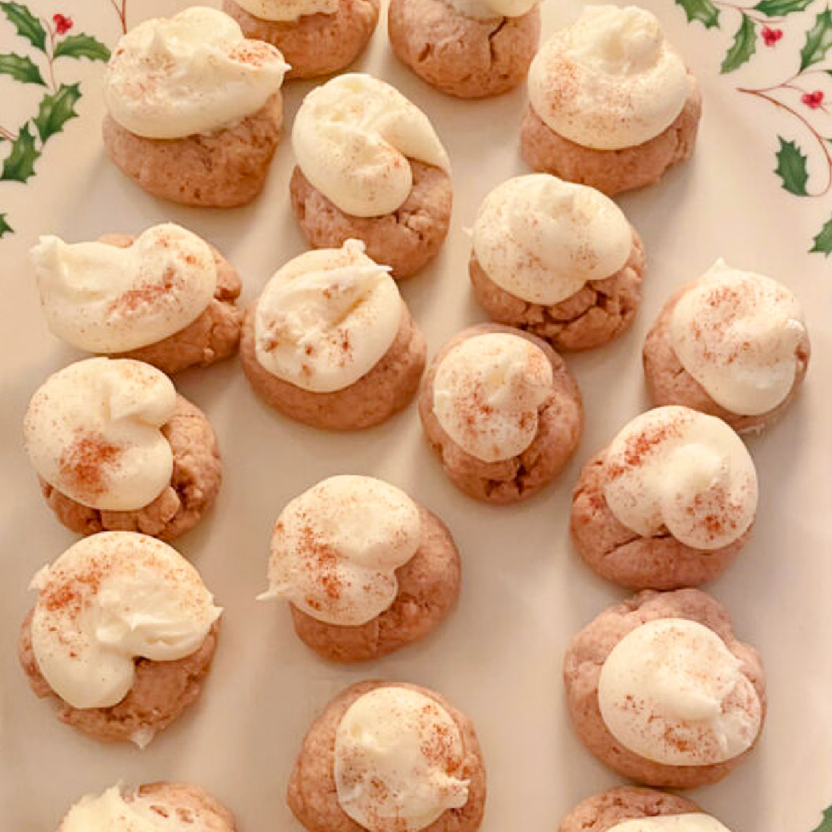 Cinnamon Roll Christmas Cookies
