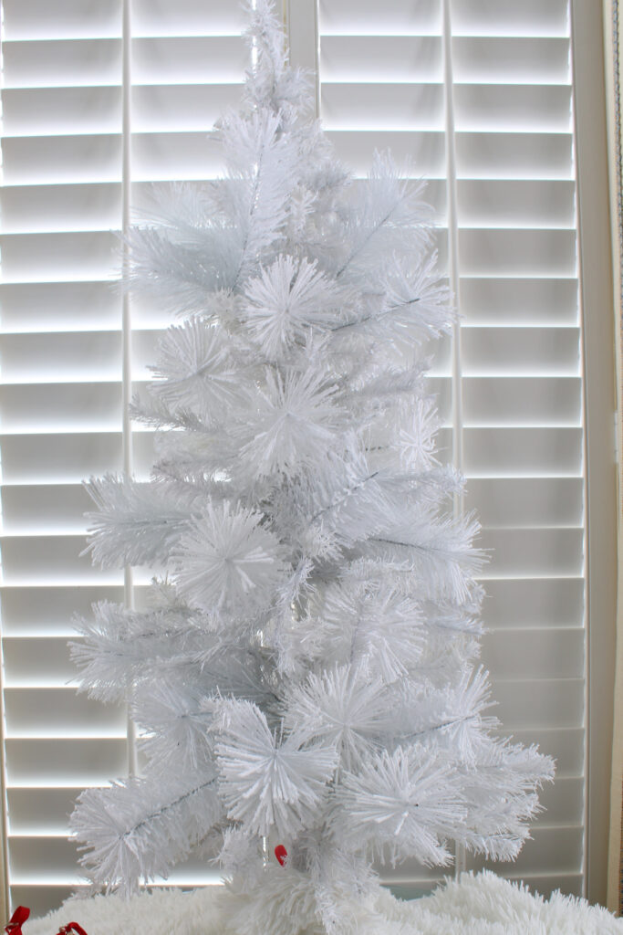 white tabletop tree