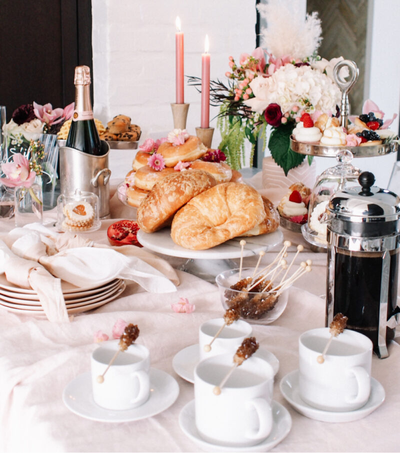 food table for Valentine's Day party ideas