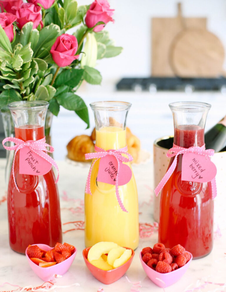 mimosa party Valentine's Day party ideas