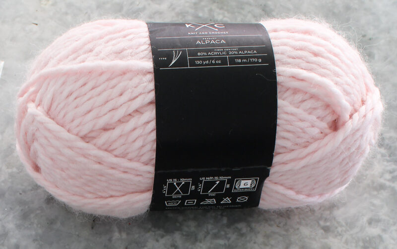 pink yarn for tassels