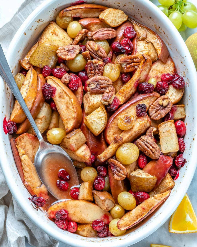 winter recipe spiced baked fruit
