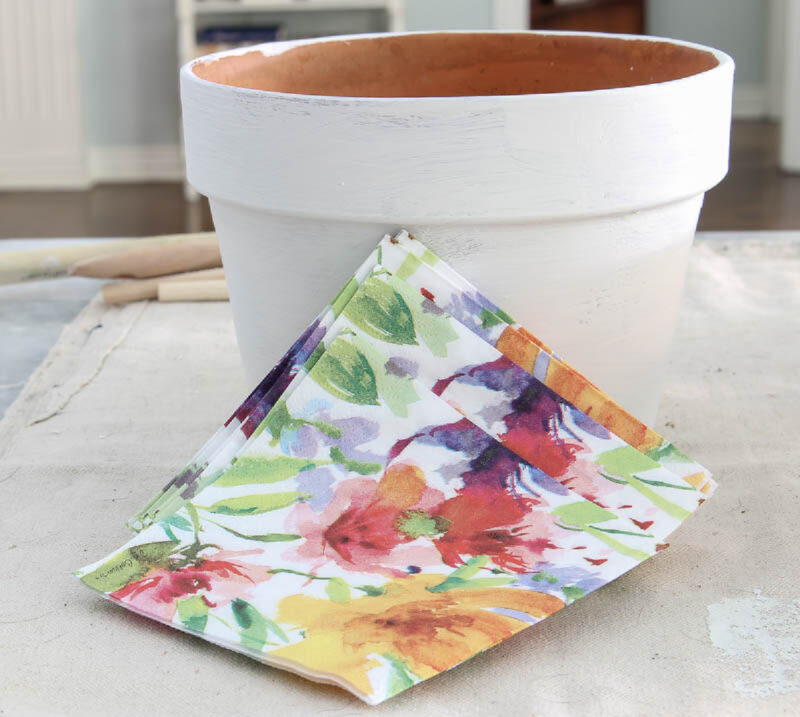 pastel floral napkins