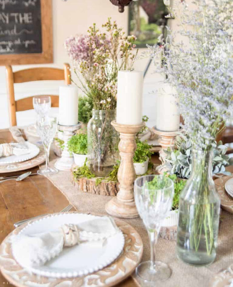 St. Patrick's Day vignette centerpiece