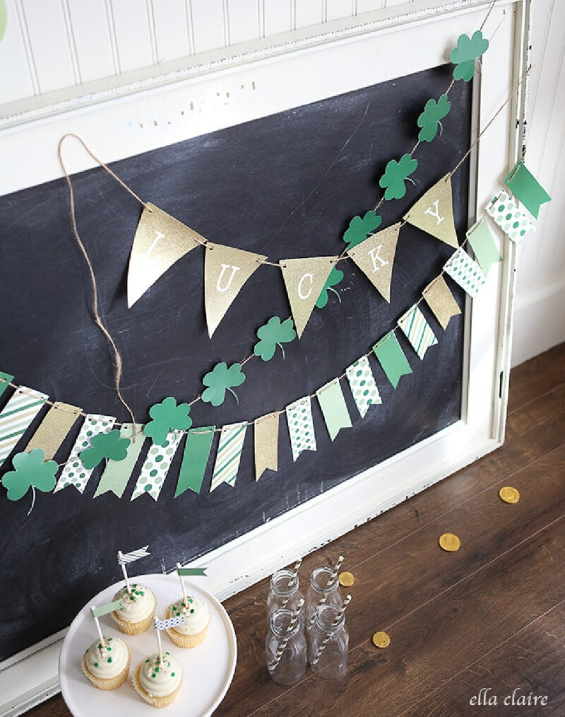 shamrock and green banner