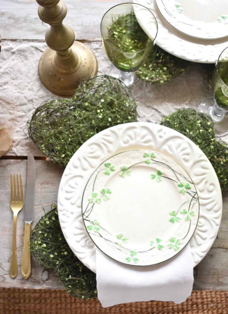 St. Patrick's Day table