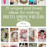 spring wreath collage graphic