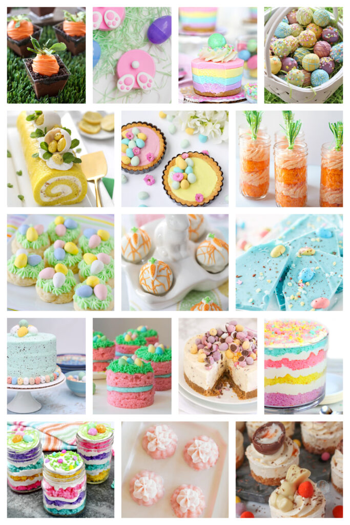 Easter and spring dessert graphic