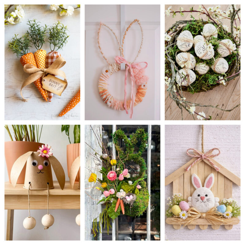 collage of Easter DIY projects graphic