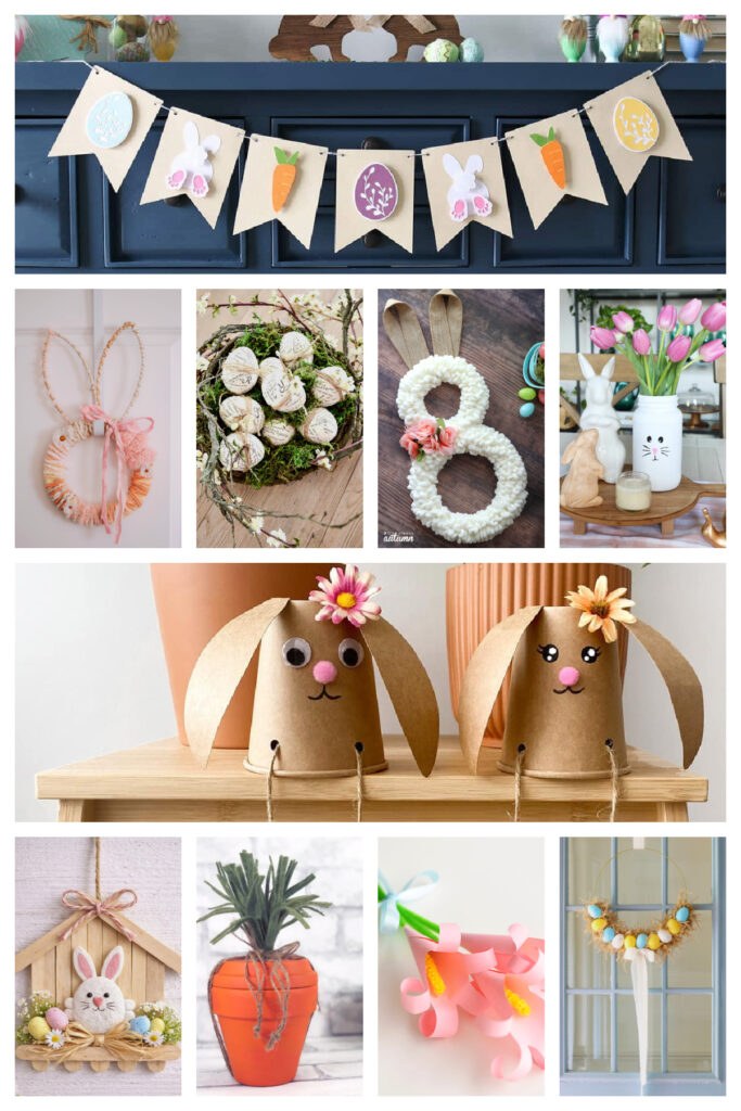 collage of Easter DIY projects