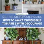 how to make a chinoiserie topiary graphic