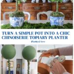 chinoiserie topiary DIY project