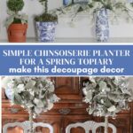 how to make a chinoiserie planter for a topiary graphic