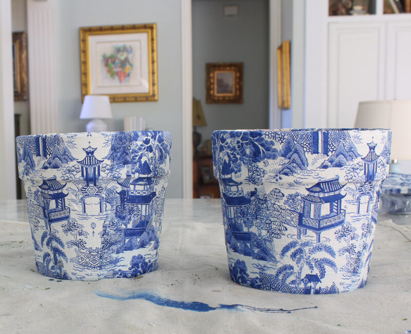 chinoiserie planters