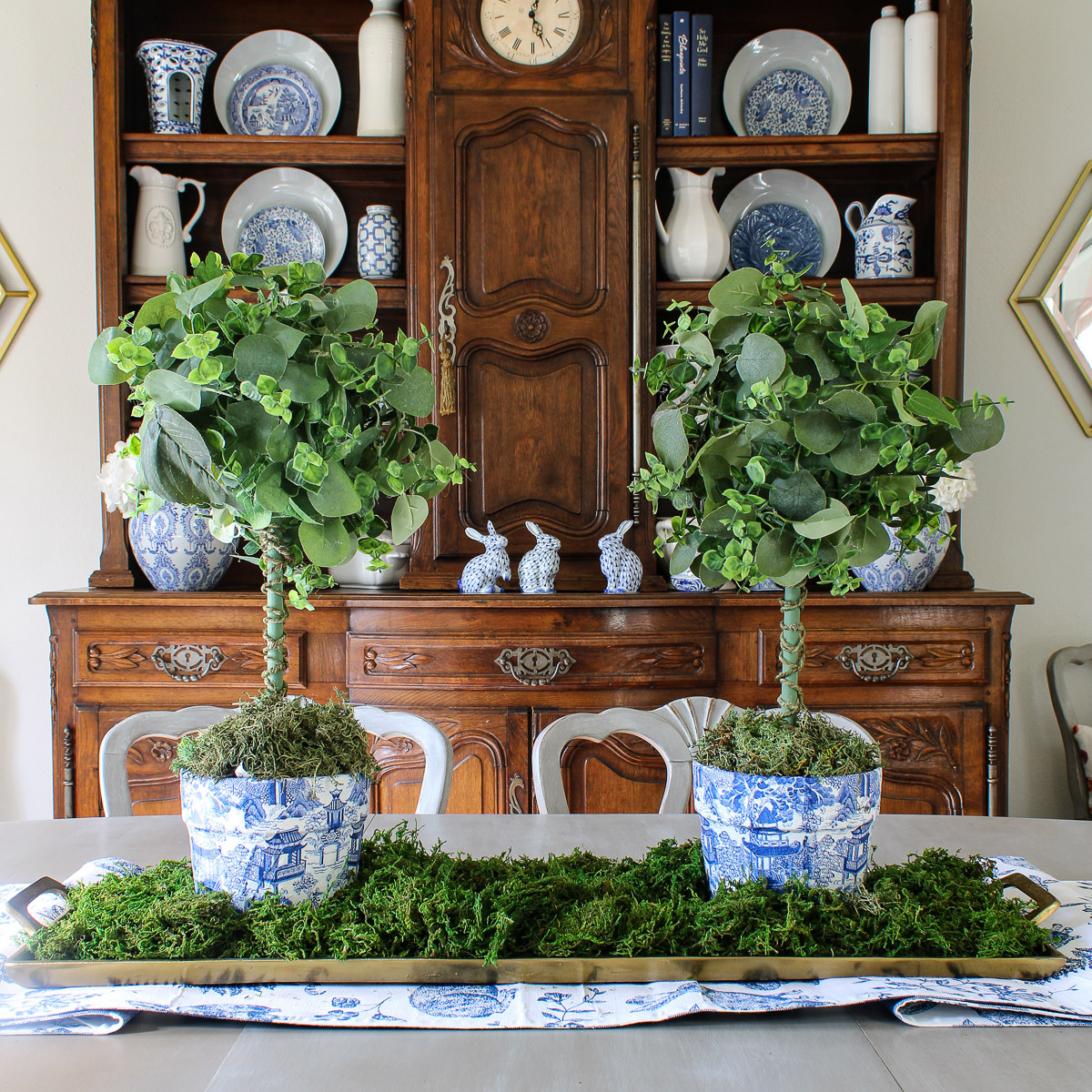 How to Make a Chinoiserie Planter for a Handmade Topiary - Bluesky at Home