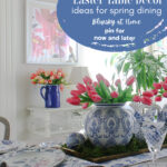 chinoiserie style Easter table decor